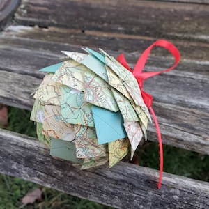 Duitsland kaart papieren ornament. Decoratie, Kerstmis, Cadeau, Verjaardag, Jubileum, Bruiloft.