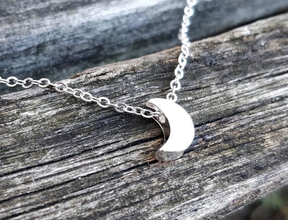 Your Custom Birth Moon Necklace Personalized Birthday Lunar Phase Charm  Jewelry | eBay