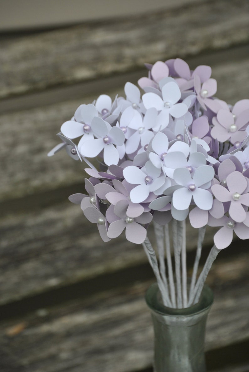 Hydrangea Paper Flowers. CHOOSE YOUR COLORS. Custom Orders - Etsy