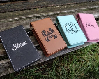 Kit de manicura personalizado. Cuero, grabado a láser. Regalo para bodas, aniversarios, cumpleaños, Navidad, mamá. Cuidado de uñas.