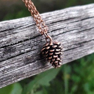 Pinecone Necklace. Gift For Mom, Dad, Kids, Anniversary, Birthday, Christmas. Pinecone Pendant
