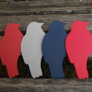 50 Birds. CHOOSE COLORS & SIZE. Wedding, Table Decor, Place Cards, Seating. Custom Orders Welcome. Outdoor, Nature