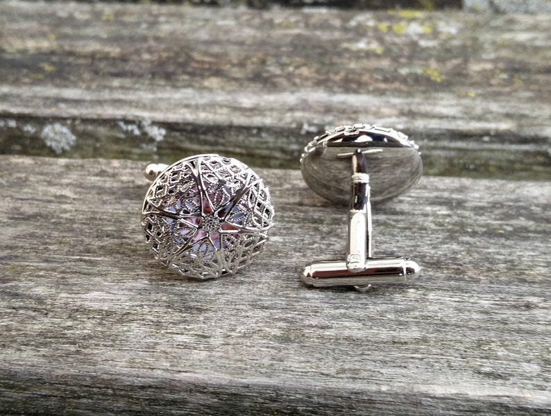 Custom Photo Cufflinks. Wedding, Men, Anniversary, Father's Day, Christmas Gift, Dad, Birthday. Gifts For Men. Locket Cufflinks image 9