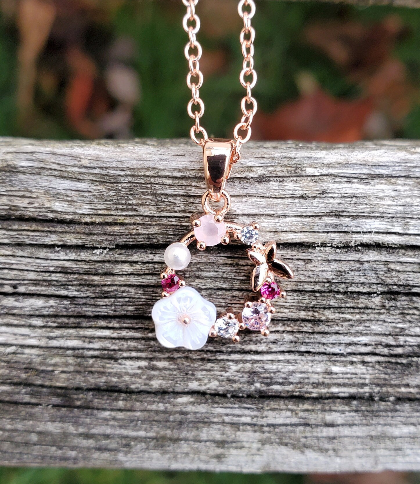 Cherry blossom necklace