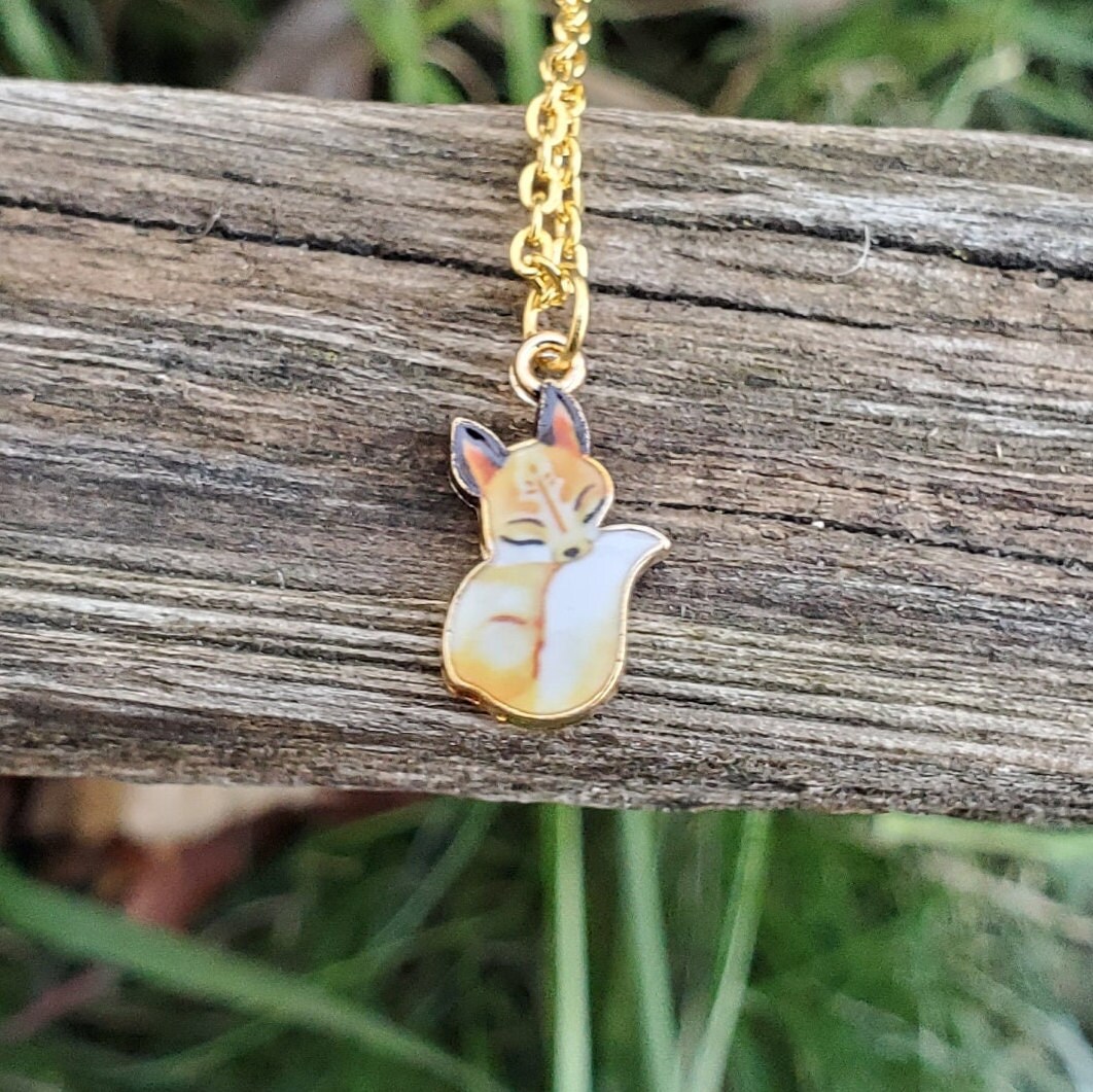 Fox Necklace. CHOOSE YOUR COLOR. Gift for Anniversary | Etsy