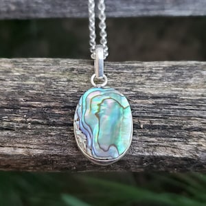 Abalone Necklace. Birthday Gift, Anniversary Gift. Gift For Mom. Abalone Pendant