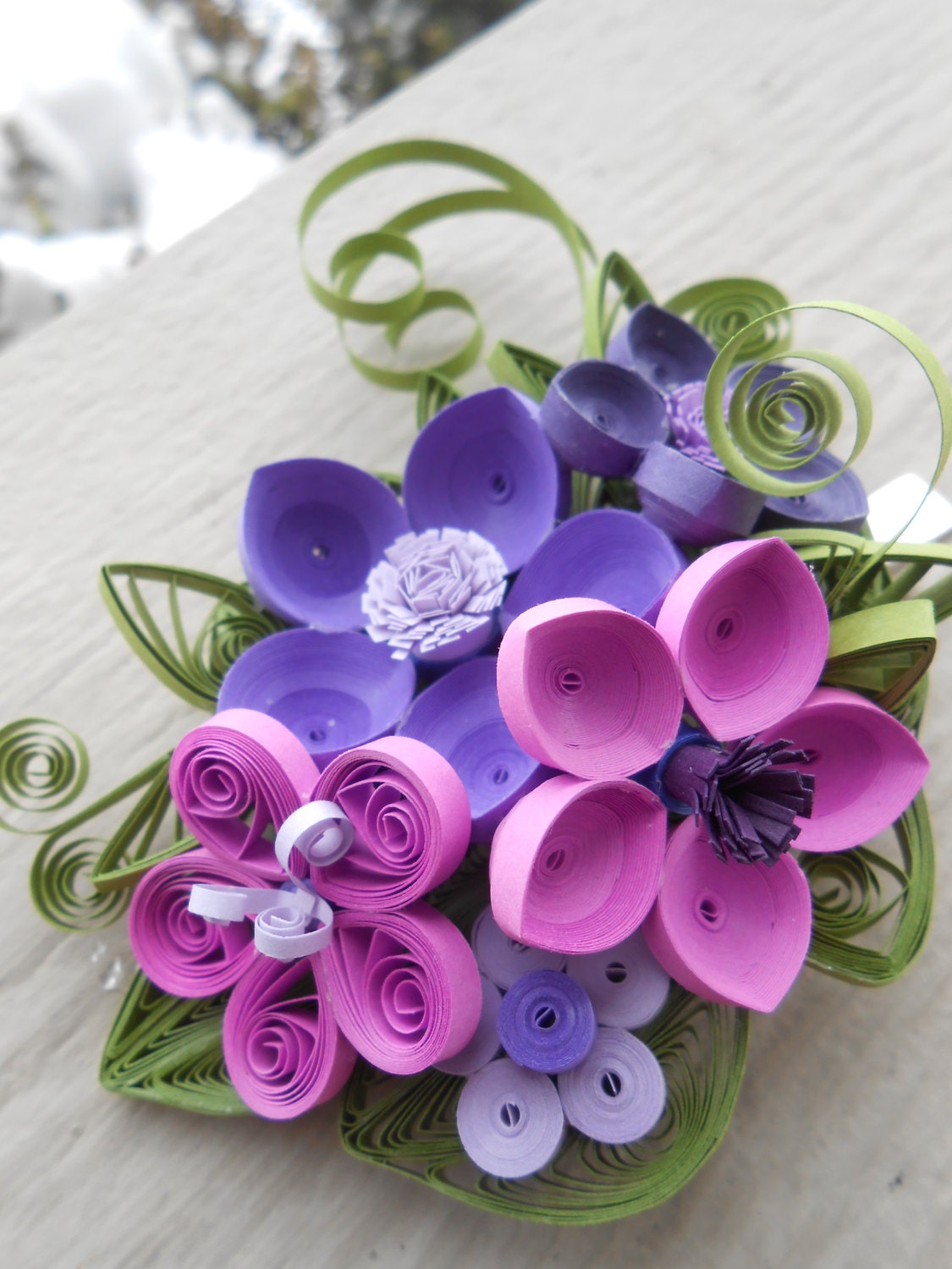 Bridal Hair Piece. CHOOSE YOUR COLORS. Wedding Quilled Paper Etsy