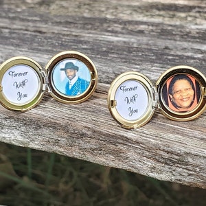 Custom Photo Cufflinks. Wedding, Men, Anniversary, Father's Day, Christmas Gift, Dad, Birthday. Gifts For Men. Locket Cufflinks image 7