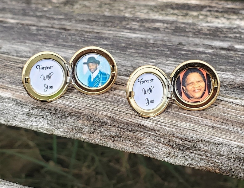 Custom Photo Cufflinks. Wedding, Men, Anniversary, Father's Day, Christmas Gift, Dad, Birthday. Gifts For Men. Locket Cufflinks image 7