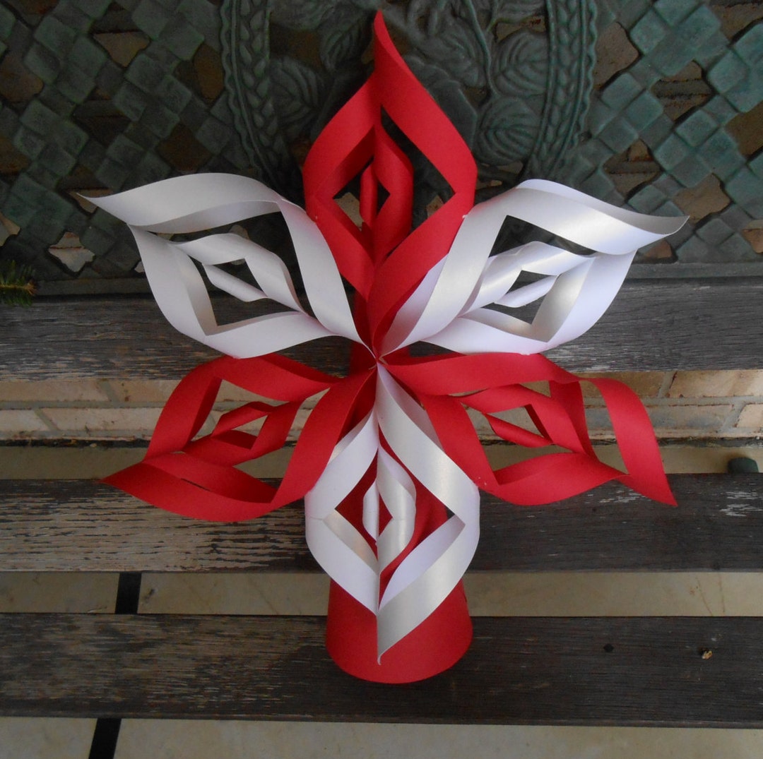 Christmas Tree Topper. CHOOSE YOUR COLORS. Twisted Star, Rustic