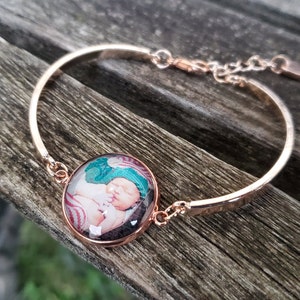 Custom Photo Bracelet.  Personalized Bracelet.  Wedding,  Anniversary, Christmas Gift, Birthday, Custom Bracelet