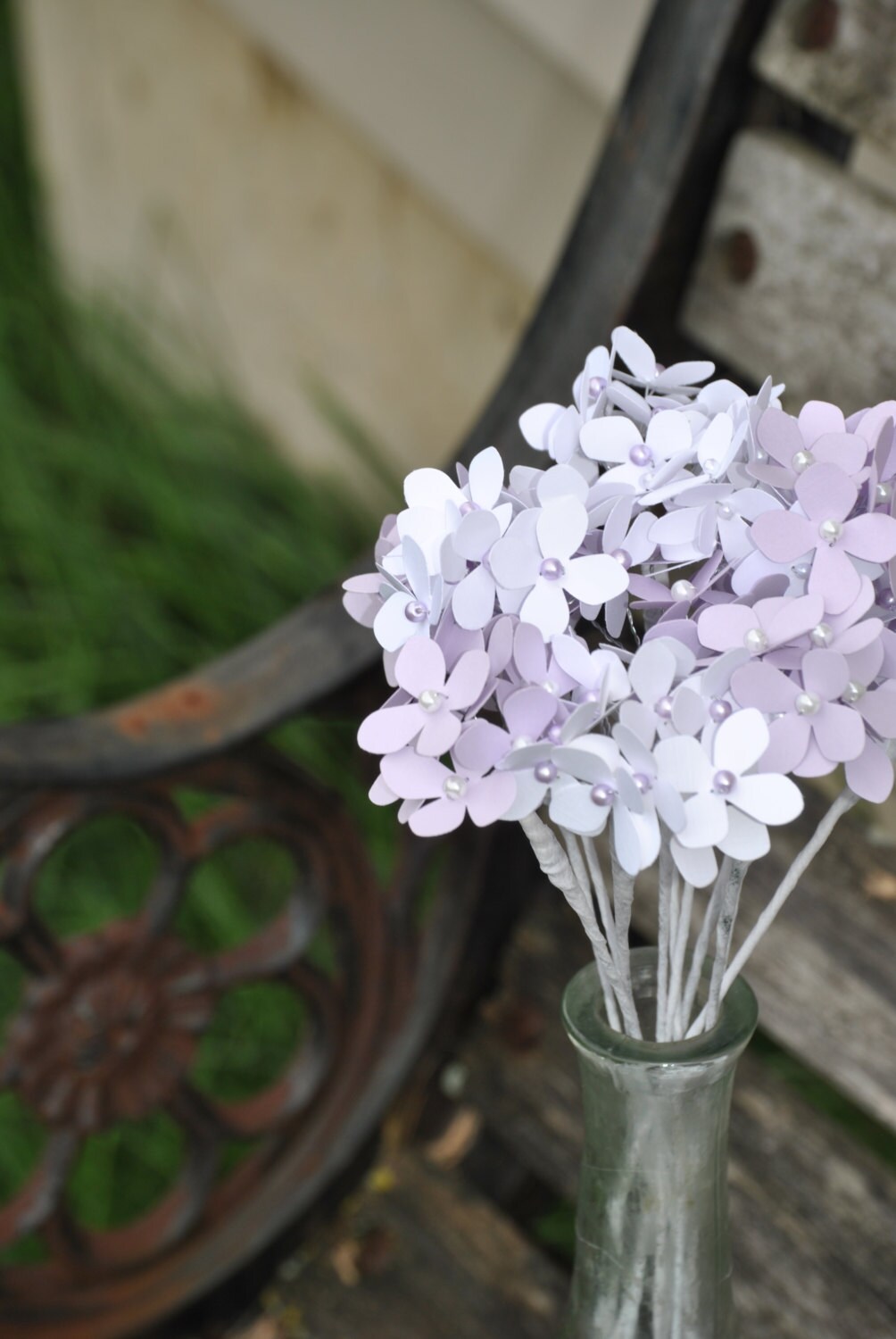Hydrangea Paper Flowers. CHOOSE YOUR COLORS. Custom Orders | Etsy