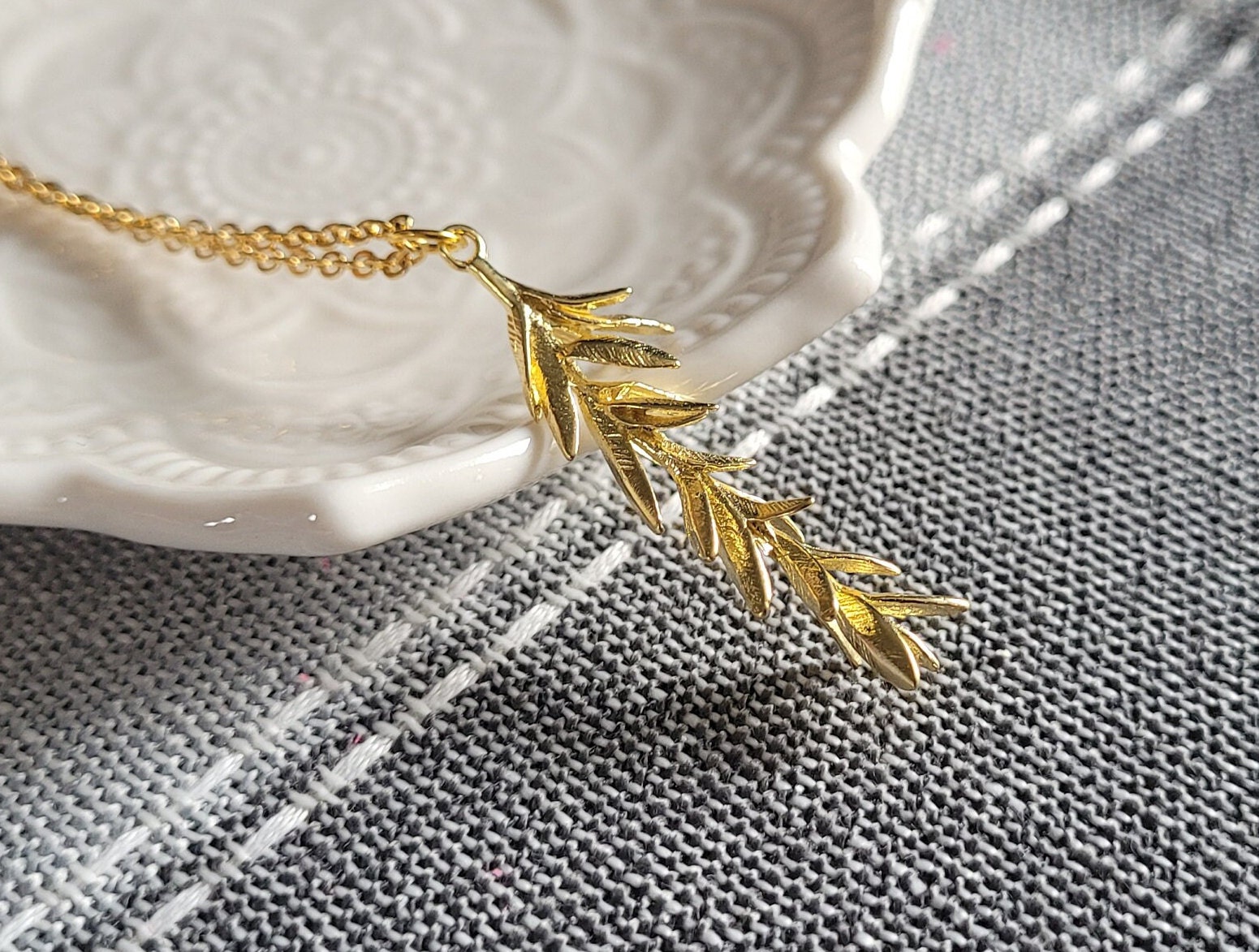 Sprig Necklace Etsy