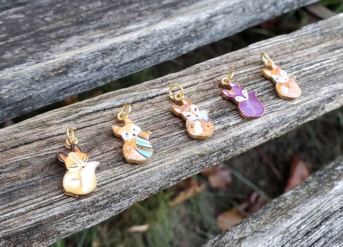 Fox Necklace. CHOOSE YOUR COLOR. Gift for Anniversary - Etsy