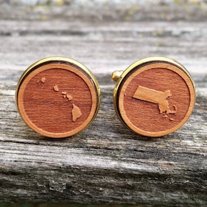 Manchetknopen voor bruid en bruidegom. Lasergegraveerd hout. Cadeau bruiloft, bruidegom, bruidsjonkers, jubileum. Aangepaste bestellingen welkom. Kaart