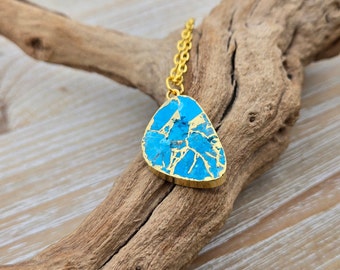 Turquoise Necklace. Anniversary Gift, Birthday Gift, Gift For Mom, Christmas Gift. Gift For Her, Bridesmaid Gifts