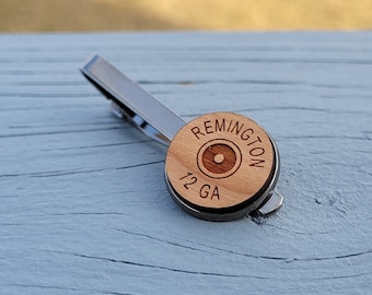 Bullet Tie Clip. Choose Your Style. Laser Engraved. Wedding, Men's Gift, Groomsmen Gift, Dad. Shotgun Tie Clip