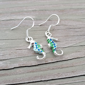 Seahorse Earrings. Gift For Mom, Bridesmaids, Birthday, Christmas, Anniversary Gift