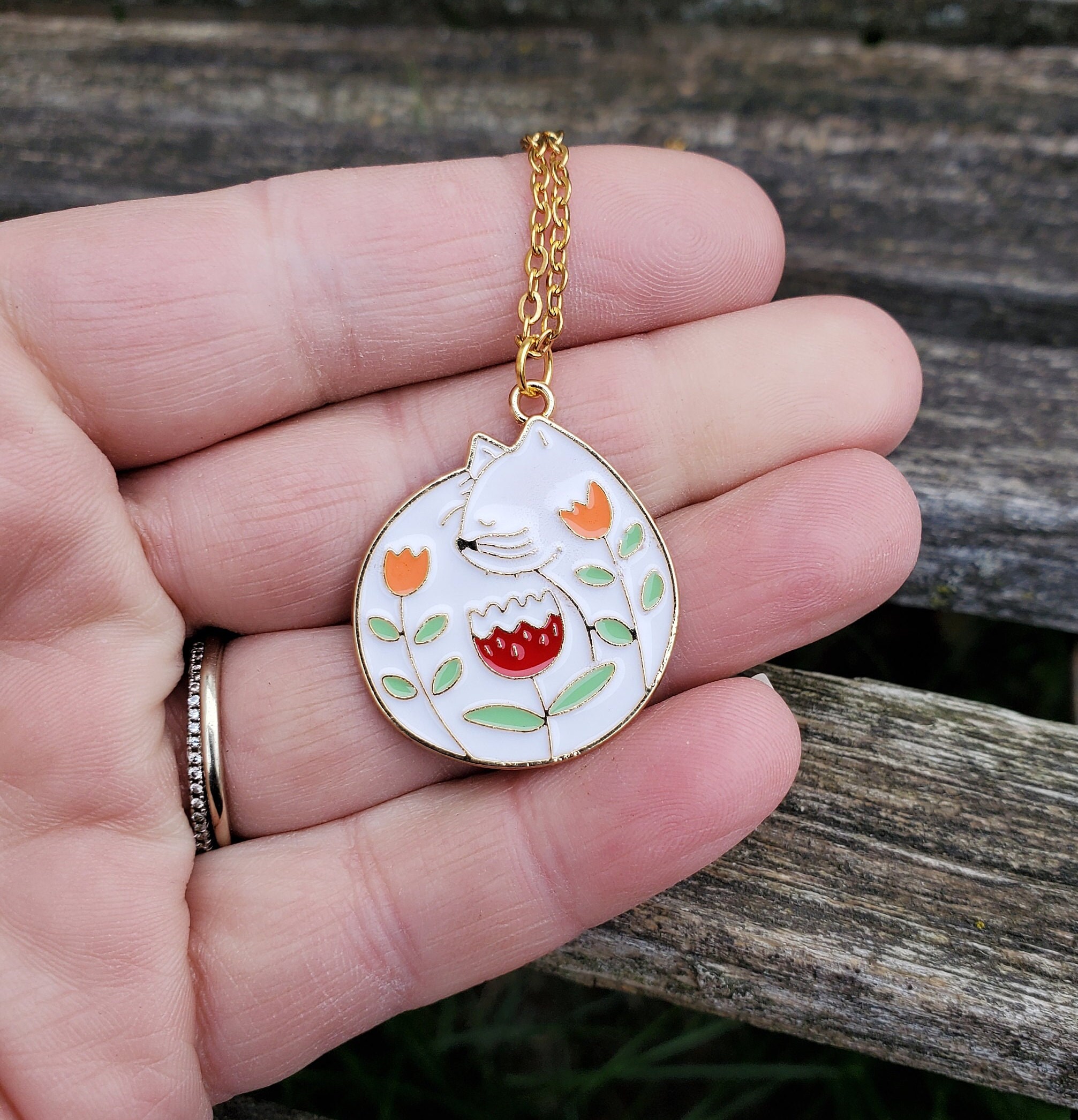 LEEQBCR 1 pcs Collana con ciondolo a forma di gatto Regali