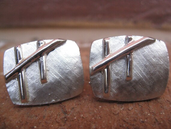 Vintage Abstract Cufflinks. Modern. Wedding, Men'… - image 1