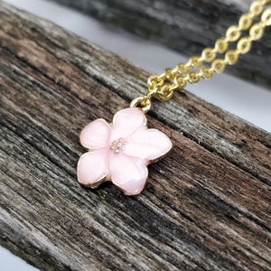 Sakura Necklace. Cherry Blossom Necklace. Gift For Wedding, Bridesmaids, Anniversary, Birthday, Christmas. Japanese