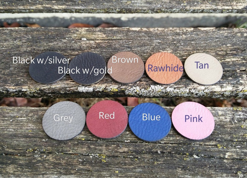 Personalized Golf Divot Tool & Marker. Engraved Leather. Wedding, Groom, Groomsmen Gift, Dad. Anniversary, Birthday, Groom, Father's Day image 3