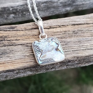 Abalone Necklace. Birthday Gift, Anniversary Gift. Gift For Mom. Abalone Pendant