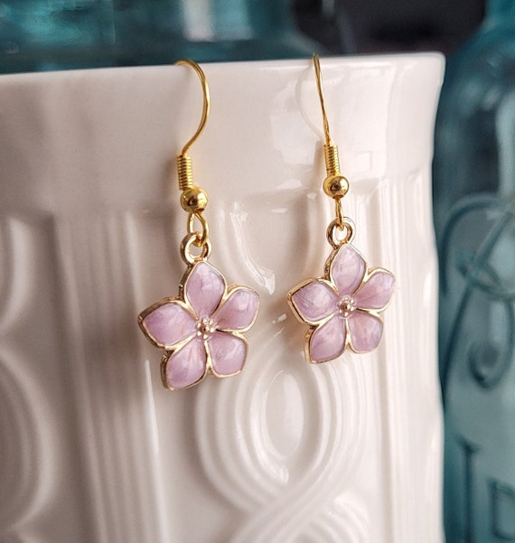 color blossom earrings