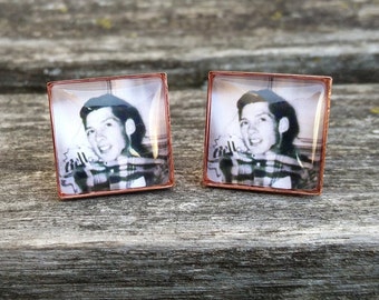 Custom Photo Cufflinks. Wedding, Anniversary, Father's Day, Christmas Gift, Dad, Birthday, Groom, Valentine's Day