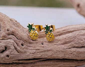 Pineapple Earrings. Anniversary Gift, Birthday, Gifts For Her, Gifts For Women. Fruit Earrings