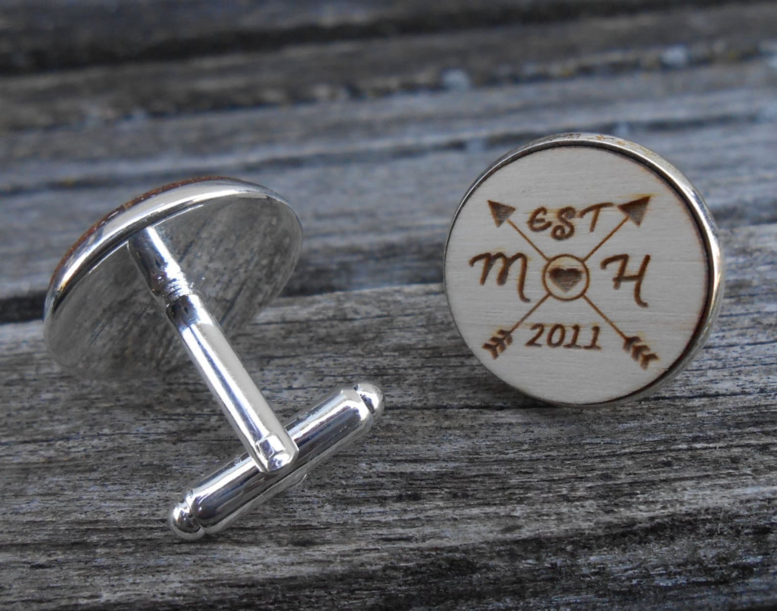 PERSONALIZED Wedding Cufflinks. Wedding Men's Groom Etsy