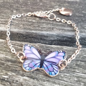 Pulseira Borboleta, ESCOLHA SUA COR. Presente para Meninas, Presente de Aniversário, Presente de Aniversário, Presente para Mãe.