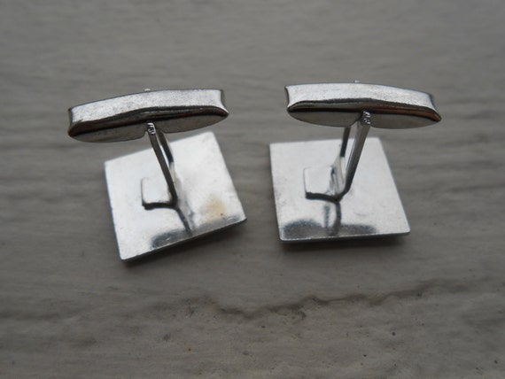 Boutons De Manchette Vintage Strass Et Perles Années 70 - Or Et Noir, Métal Doré, Très Bon état