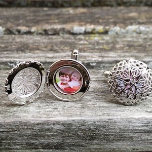 Custom Photo Cufflinks. Wedding, Men, Anniversary, Father's Day, Christmas Gift, Dad, Birthday. Gifts For Men. Locket Cufflinks image 1
