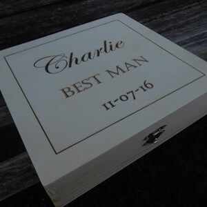 Personalized Cigar Box. Groomsmen Gift, Wedding Gift. Choose Your Font ...