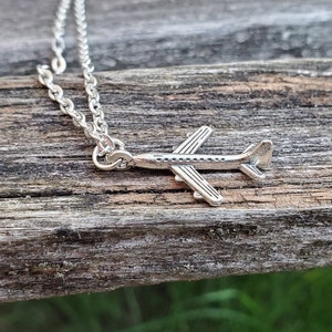 Airplane Necklace. Choose Your Color! Gift For Mom, Dad, Kids, Anniversary, Birthday, Christmas.