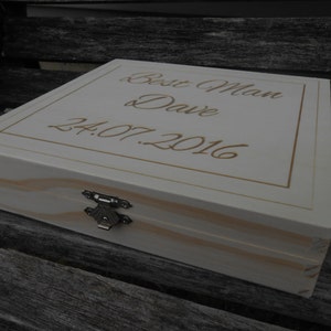 Personalized Cigar Box. Groomsmen Gift, Wedding Gift. Choose Your Font ...