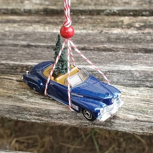 Car & Tree Ornament. 1941 Cadillac Ornament. Perfect Gift. Unique, Christmas, Holiday, Anniversary. Kids. Model, Miniature