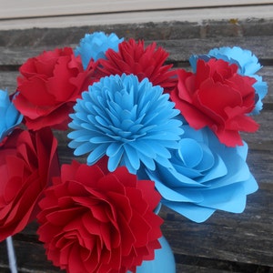 Custom Paper Flower Bouquet. CHOOSE YOUR COLORS. Centerpiece, Wedding Decor, Birthday, Anniversary, Home Decor, Mother&#39;s Day, Valentine&#39;s.