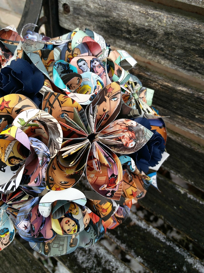 Custom COMIC BOOK Paper Flower Wedding Bouquet. Bride | Etsy