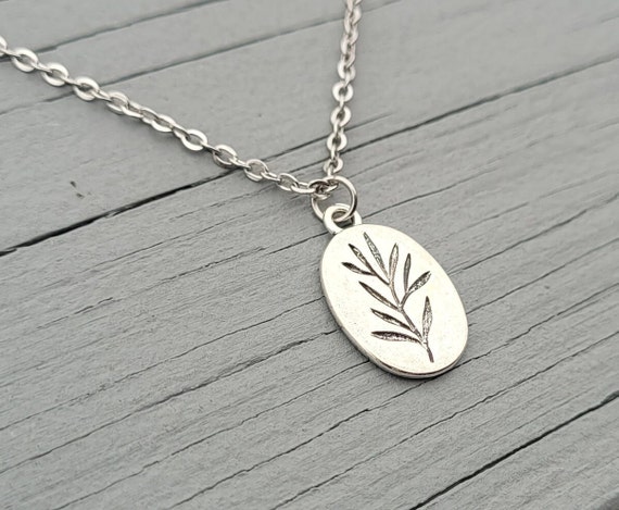 アクセサリー Rosemary Silver Rosemary Necklace. Gift for Wedding, Bridesmaids