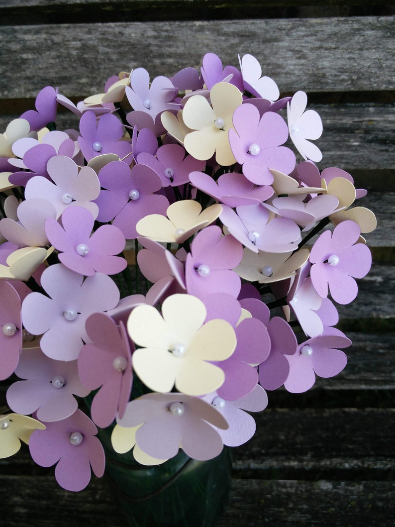 Hydrangea Paper Flowers. CHOOSE YOUR COLORS. Custom Orders - Etsy