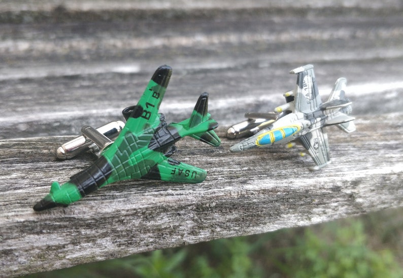 Military Jet Cufflinks Gifts For Groomsmen Christmas Gifts Gifts For Dad Airplane Cufflinks