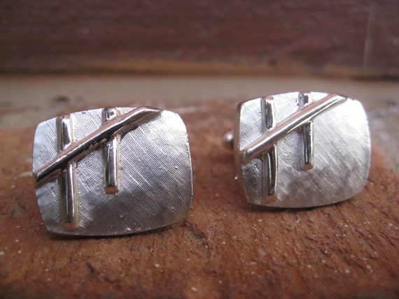 Vintage Abstract Cufflinks. Modern. Wedding, Men'… - image 3