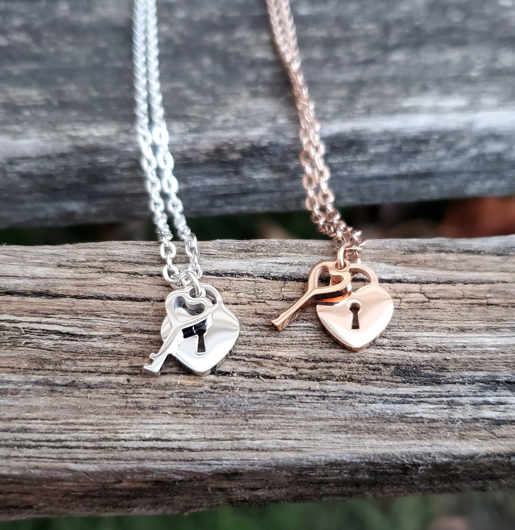 TATIANA☆Heart Locks and Keys Pearl Necklace TATIANA】Heart Locks and Keys Pearl Necklace〜ネックレス