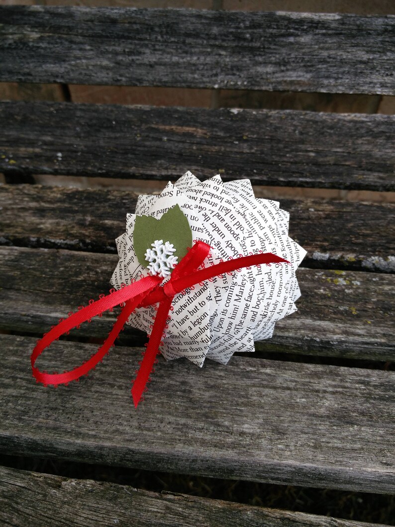 Vintage CHRISTMAS CAROL Book Ornament. Decoration Christmas Etsy