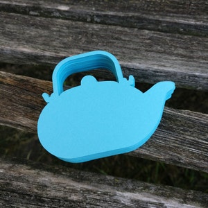 50 Teapots. CHOOSE SIZE & COLORS.  Tags, Decorations, Gift, Wedding, Label, Birthday, Scrapbook.