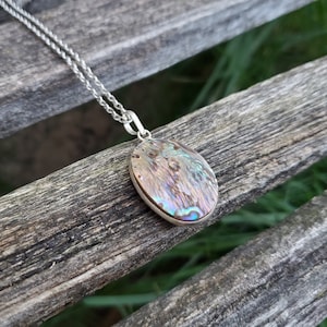 Abalone Necklace. Birthday Gift, Anniversary Gift. Gift For Mom. Abalone Pendant