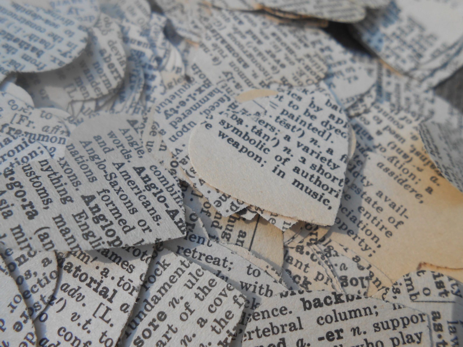1000 Vintage Dictionary Confetti. Wedding Confetti Party Etsy