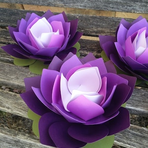 Lotus Flower. CHOOSE YOUR COLORS. Wedding, Event, Favor. Guest Table Decoration